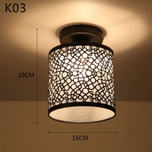 Load image into Gallery viewer, American creative home stairs hallway hallway lamp corridor porch lamp lamp crystal lamp