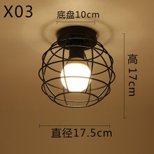 Load image into Gallery viewer, American creative home stairs hallway hallway lamp corridor porch lamp lamp crystal lamp